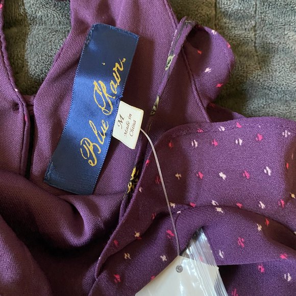 Purple Patterned Dress - Picture 5 of 6